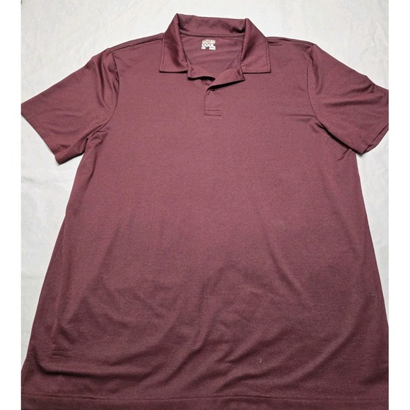 32 Degrees Cool Polo Shirt Men XL Light Burgundy Moisture Wicking 4 Way Stretch - Picture 1 of 4